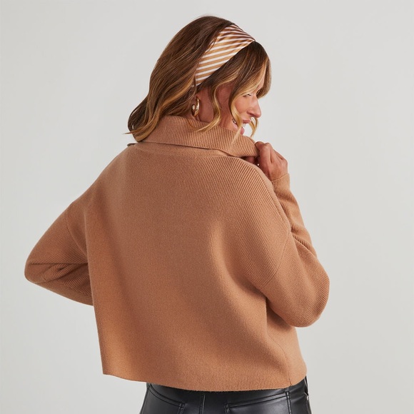 Vici Latte Lover Turtleneck Knit Sweater - Picture 3 of 6